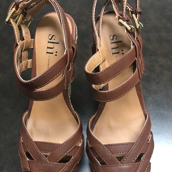 Shi by Journey Cognac Natural Wedges - Size: 6 - Picture 5 of 5